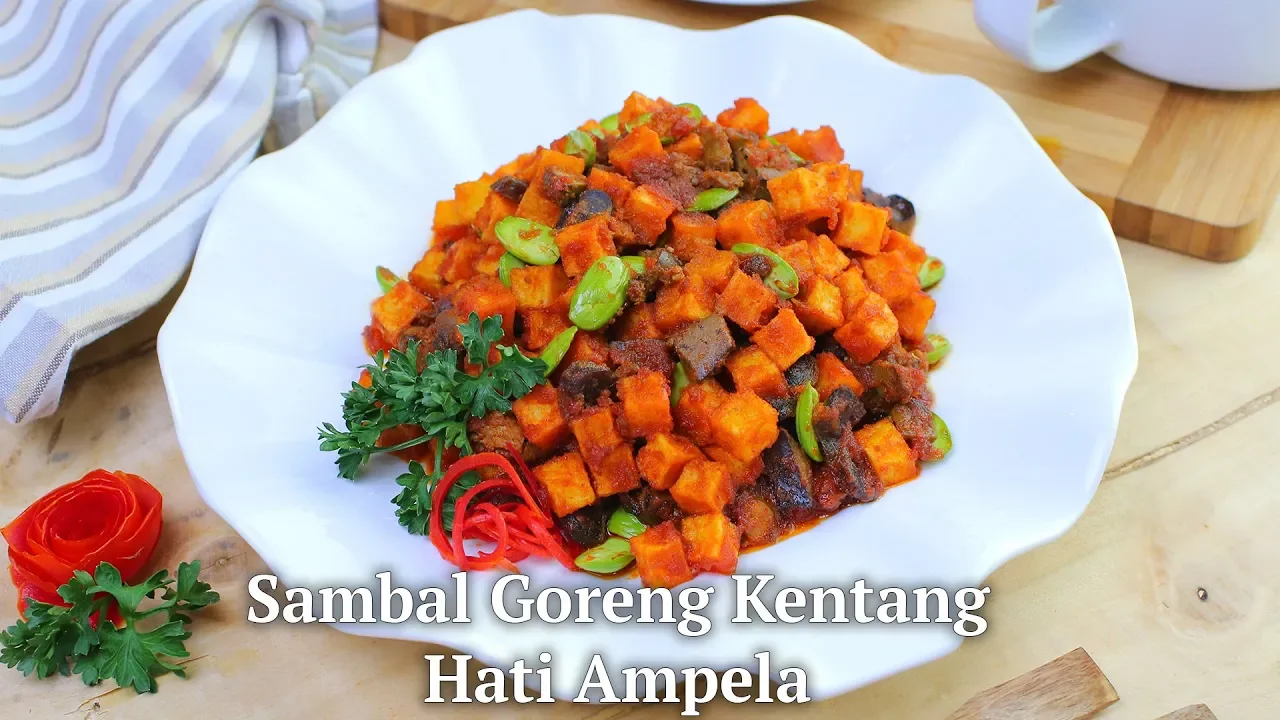 Cara memasak sambal goreng kentang,hati dan ampela yang sederhana dan enak. 