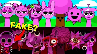 They are not real?! | Incredibox Sprunki Retake But All Pink Singing Together