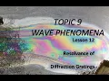 Lesson 12 T9 HL Resolution of Diffraction Gratings