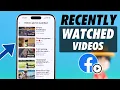Download Lagu Find Recently Watched Videos on Facebook! [To Replay]