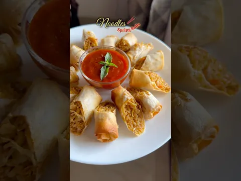 Guilt-free, air fried Spring rolls at home #springrolls #airfryer