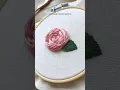 Lagu Easy Color Blending Rose with Variegated Thread - Embroidery #wovenwheelstitch