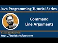 23 Java Command Line Arguments Learn Java Programming by Sanjay Gupta