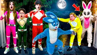 O COELHO MALVADÃO - VIRAMOS POWER RANGERS PARA CAPTURAR OS COELHÕES! QUEM SÃO ELES?