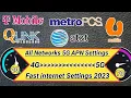 2023 New APN Settings Make Your internet 5G faster qlink T-mobile u mobile