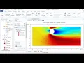 CFD Simulation in 2D COMSOL 5 5 Turbulent Fluid flow around a circular shape Beginners part 2
