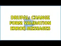 Drupal Change form validation error messages
