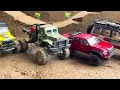 RC 4x4 Trucks Climbing Dangerous Sand Mountains!