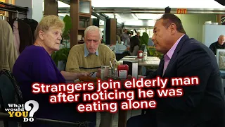 Download Strangers join elderly man after noticing he was eating alone | WWYD MP3