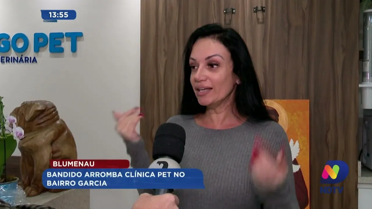 Blumenau: bandido arromba clínica pet no bairro Garcia