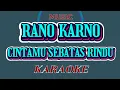 Download Lagu RANO KARNO - CINTAMU SEBATAS RINDU(Karaoke Version)---COVER AURA