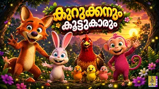 കുറുക്കനും കൂട്ടുകാരും | Malayalam Kids Cartoon | Kids Animation Stories | Malayalam Stories