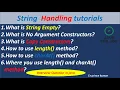 String length and charAt functions use Find String length by Java for job