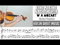 Download Lagu Free Sheet || Eine Kleine Nachtmusik - W A Mozart || Violin Sheet Music
