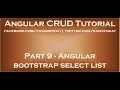 Angular bootstrap select list