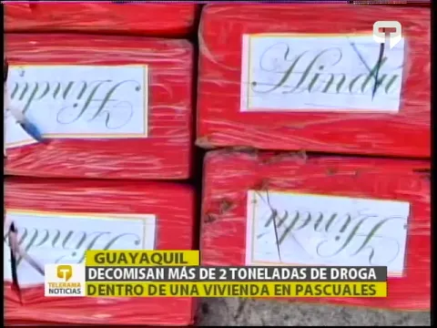 Decomisan más de 2 toneladas de droga dentro de una vivienda en Pascuales