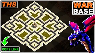 NEW COC TH8 War Base 2023 COPY LINK Town Hall 8 Base Design - Clash of Clans