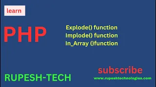 PHP Explode In - Array Implode Function Tutorial in Hindi