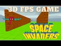 Space Invaders - a 3D FPS First-Person Shooter Game in Python with Ursina Engine