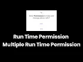 How to Request a Run Time Permission - Multiple Permissions Android Studio Tutorial 2020