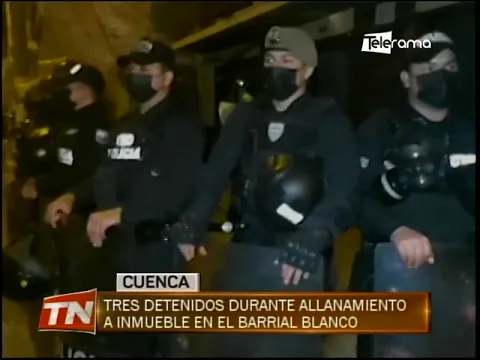Tres detenidos durante allanamiento a inmueble en el Barrial Blanco