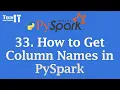 How to Get Column Names in PySpark DataFrames Using columns Function PySpark Tutorial