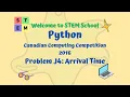 Python - Canadian Computing Competition 2016