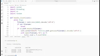 P2P file sharing application in Python