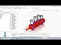 3D Modeling Engine Part Piston Crankshaft Connecting Rod - Solid Edge