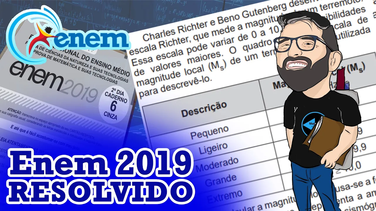 ENEM 2019 - MATEMÁTICA - QUESTÃO 150 - PROVA CINZA - LOGARITMO