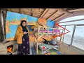 Lagu Installing insulation foam on the wall: A nomadic lady's luxury shelter