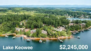 Gorgeous Lake Keowee South Carolina Home - Lake Living - Luxury Walkthrough Video [4K]