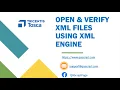 Tosca Tutorial Lesson 28 - Open and Verify XML Files XML Engine