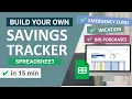 Build a Savings Tracker in Google Sheets Spreadsheet Tutorial Easy Step-by-Step for Beginners