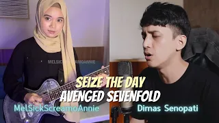 seize the day avenged sevenfold guitar u0026 acoustic cover melsickscreamoannie u0026 dimas senopati