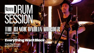 the black dahlia murder everything went black cover qory bizarre note drum session 4k