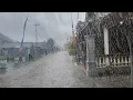 Download Lagu The biggest rainstorm in history in the village, extreme strong wind rainstorm every day in Asia