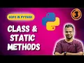 Class methods Static methods Magic methods in Python OOPs in Python Python for beginners