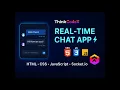 Build a Real-Time Chat App using HTML CSS JavaScript Socket io Full Project ThinkCodeX