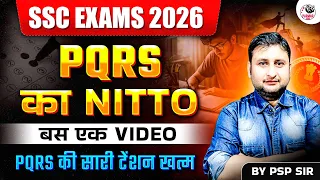 SSC EXAMS 2026 | PQRS NITTO | PARA JUMBLES | FOR CGL, CHSL, STENO & ALL EXAMS
