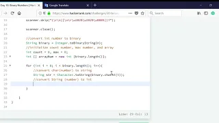 Day 10 Binary Numbers HackerRank JAVA
