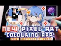 TRYING PIXQUARE COLORS NEW PIXEL ART COLORING APP