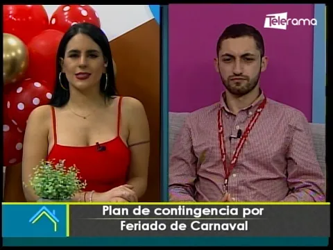 Plan de contingencia por feriado de carnaval