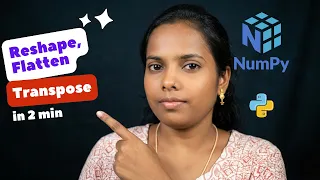 NumPy reshape flatten transpose Explained Python Tutorial