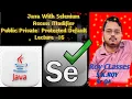 Java with Selenium Lecture-16 Access Modifier Automation testing Core Java