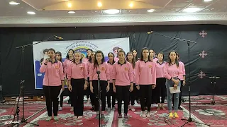 جزء من ترنيمة معك يا الهى تاليف ابونا صرابامون عبده كورال اعظم مواليد النساء الاغانه طما دندنها