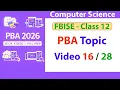 PBA Flowchart and Algorithm to Compare Three Numbers Class 12 Computer Science PBA Exam