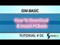 How To Download Install PCBasic GW Basic Tutorial 1