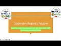 LAST-MINUTE REVIEW PASS THE GEOMETRY REGENTS 2026