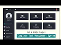 Complete Employee Task Management System using PHP and MySQL